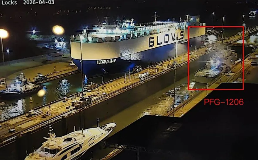 睽違8年！全球見證　海軍敦睦支隊艦艇通過巴拿馬運河