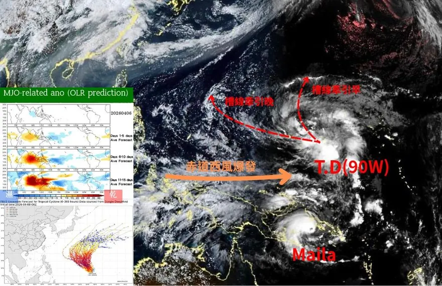 第4號颱風辛樂克將生成！強度恐達中颱　對台影響一次看