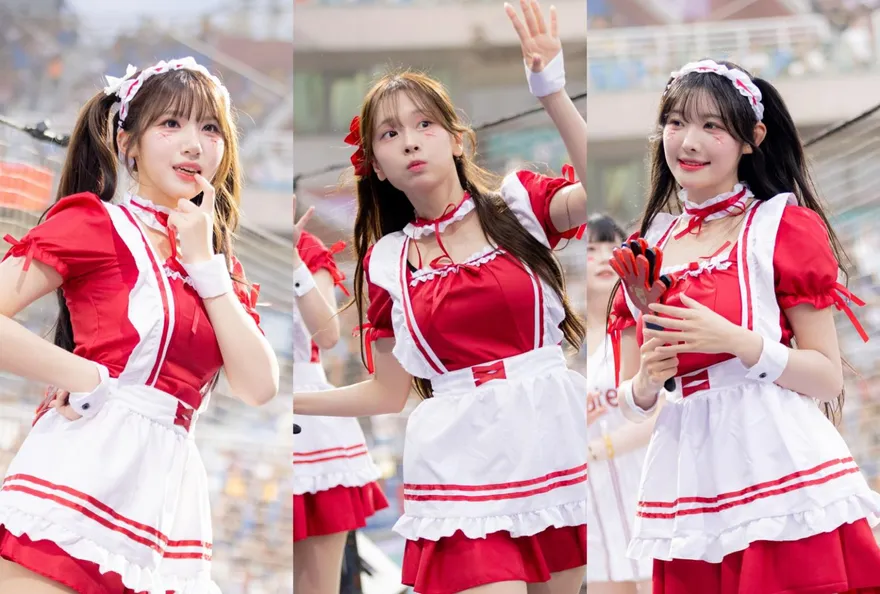 超萌！金佳垠、廉世彬女僕裝應援太犯規　羞認：第一次穿