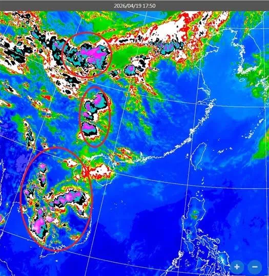 鄭明典驚曝換季對流強「紅到發紫」　鋒面+東北風週四炸雨