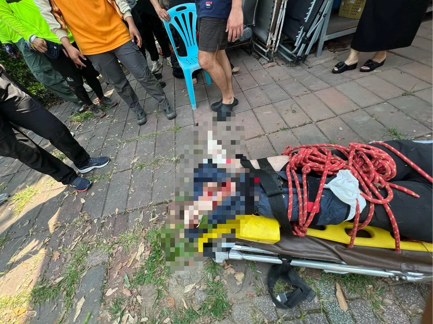 影/鹿野高台傳飛行傘意外！63歲女遊客墜15米邊坡骨折