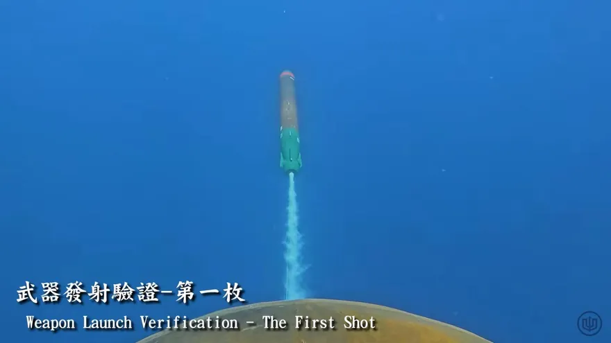海鯤號潛艦操雷測試曝光　海軍史上首度試射Mk48訓練用魚雷