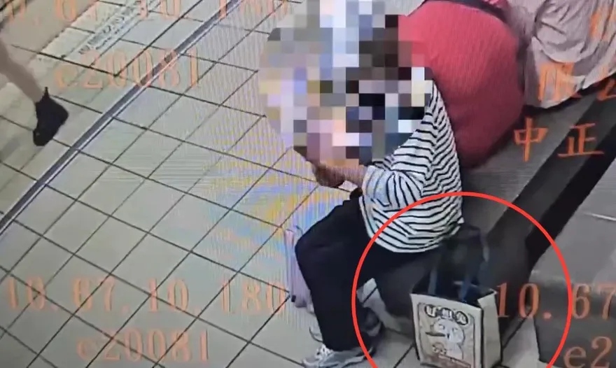 影/婦人北捷遺留裝5萬現金提袋　尼姑摸走遭逮送辦