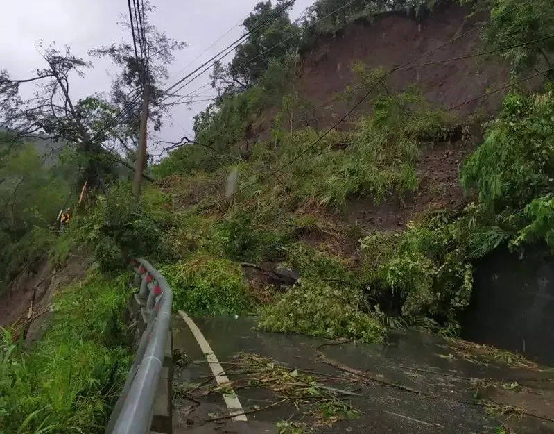 海葵颱風造成坍方！台23線東富公路提前搶修完成