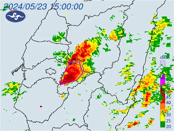 快訊/國家警報大響！雲林、嘉義雷雨持續1小時　注意山洪暴發