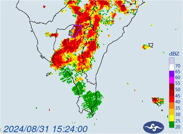快訊/大雷雨襲「2縣市」　暴雨警戒區曝光