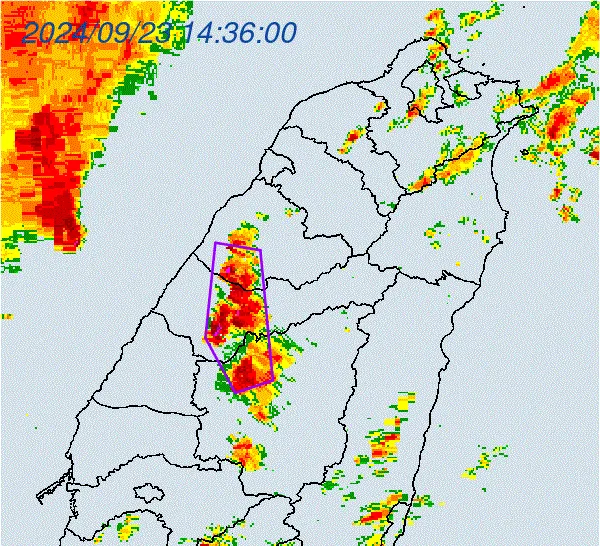 快訊/雷雨狂轟苗中投！「頭汴坑溪」災防告警　持續時間達2小時