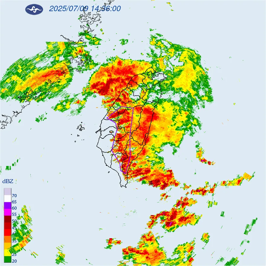 暴雨不停歇！18縣市豪雨特報　南投水灌到發紅