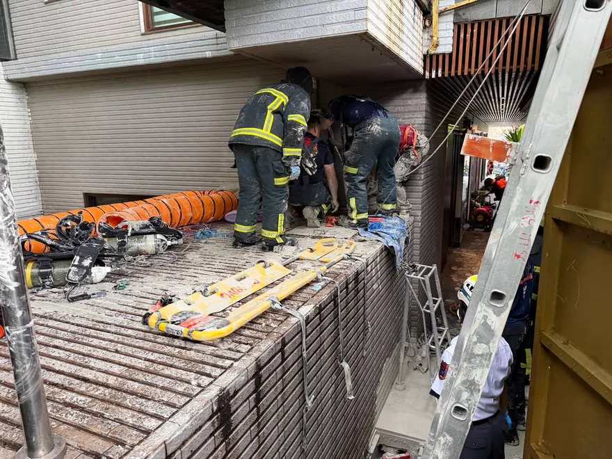 影/疑硫化氫超標釀禍　北投男女工人清洗溫泉池昏倒身亡