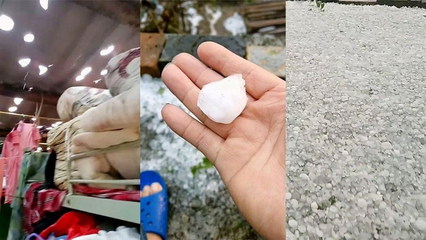 影/特大暴雨襲陸！華南多省市「冰雹砸穿屋頂」道路淹成河