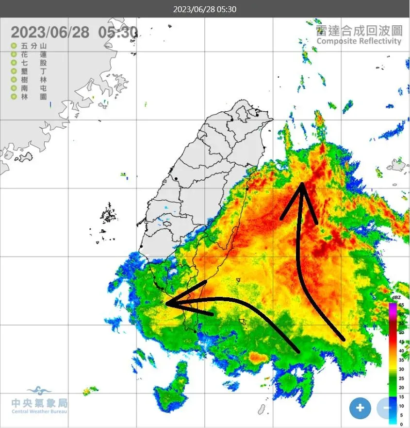 最強對流形成「氣流繞山」！鄭明典示警：午後雨炸「這2區」