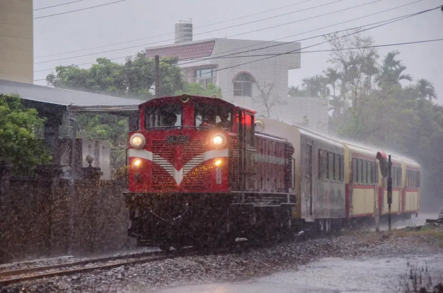 快訊/大雨轟炸嘉義縣市　阿里山林鐵明停駛