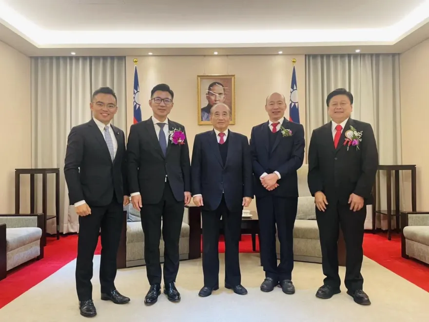韓國瑜、江啟臣拜會王金平！洪孟楷：國會外交、朝野協商、議事運作經驗傳承