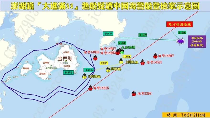 澎湖漁船遭大陸海警扣押　呂禮詩：海巡署沒有緊追權利