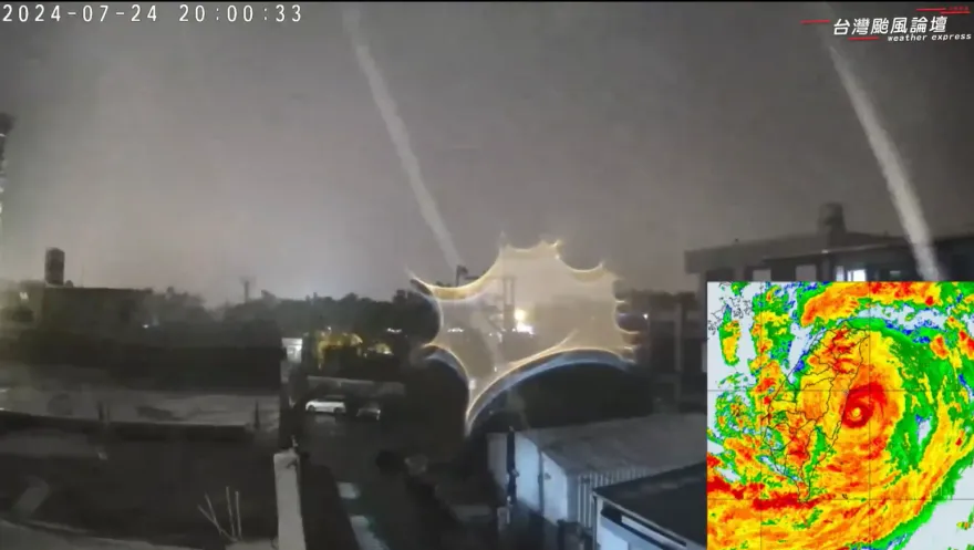 凱米「最強核心」曝！花蓮吉安雲系海嘯般狂野　全網喊湧現人生跑馬燈