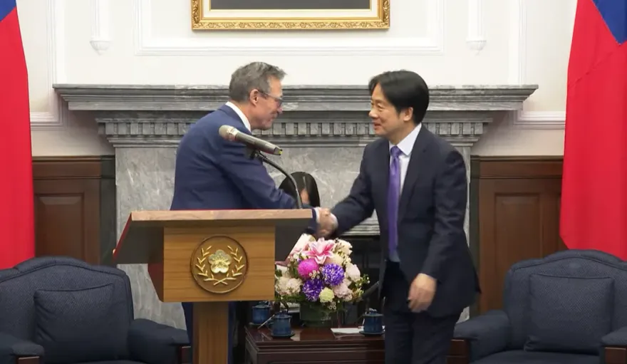 總統賴清德接見玉山論壇訪賓　丹麥前總理讚2台灣人為烏克蘭犧牲