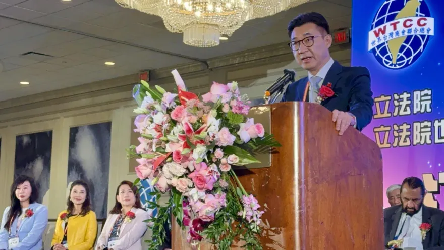 江啟臣赴休士頓世台商會總會　期許台商續扮國際橋樑助台