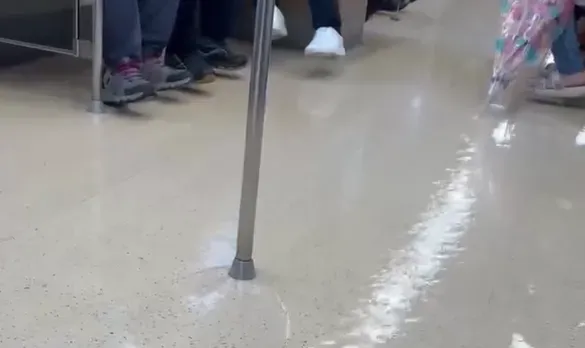 雨彈狂灌車廂！北捷淡水線「淹成滑水道」誇張畫面曝光