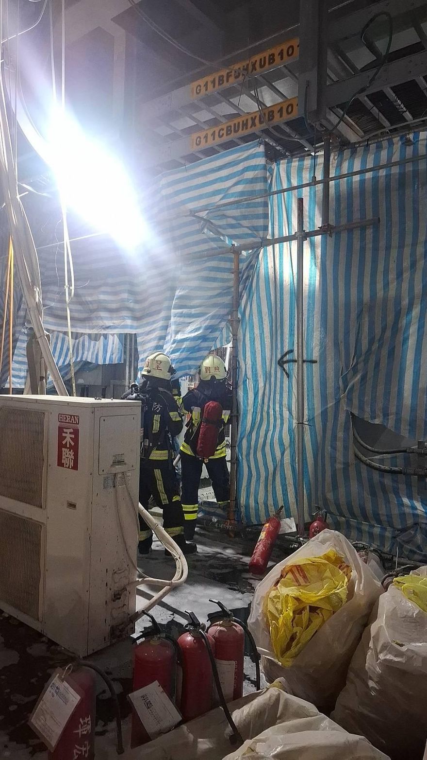 影/台中火力發電廠變頻器故障起火！消防迅速控制無人傷亡