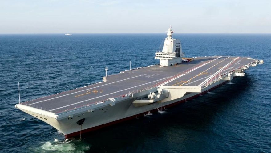大陸航母福建艦首次通過台灣海峽　陸方：不針對任何特定目標