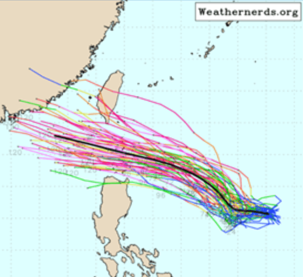 樺加沙恐成中颱　9/23、24東半部和南部防降雨致災