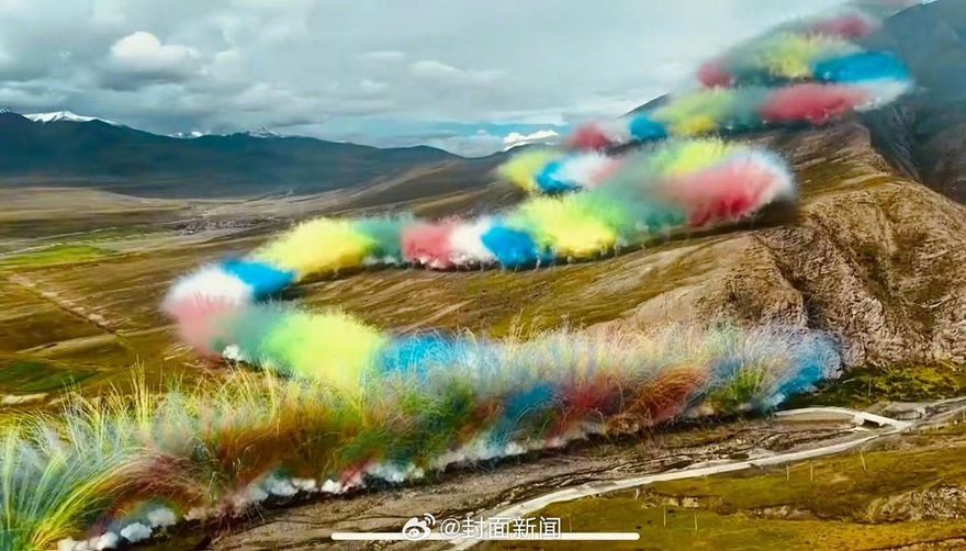 影/煙火放到喜馬拉雅山！蔡國強新作「升龍」挨轟破壞高原生態