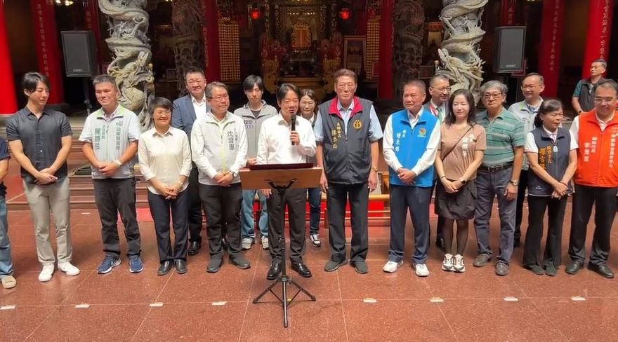 參拜稱「沒把苗栗當外人」　賴清德喊話鍾東錦：善待民進黨議員