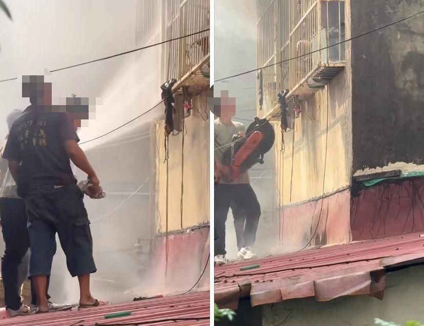 影/台南永康人氣鵝肉店大火　1女受困緊急搶救直擊