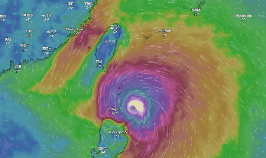 大型強颱「樺加沙」穩居風王　東部、高屏山區防致災豪雨