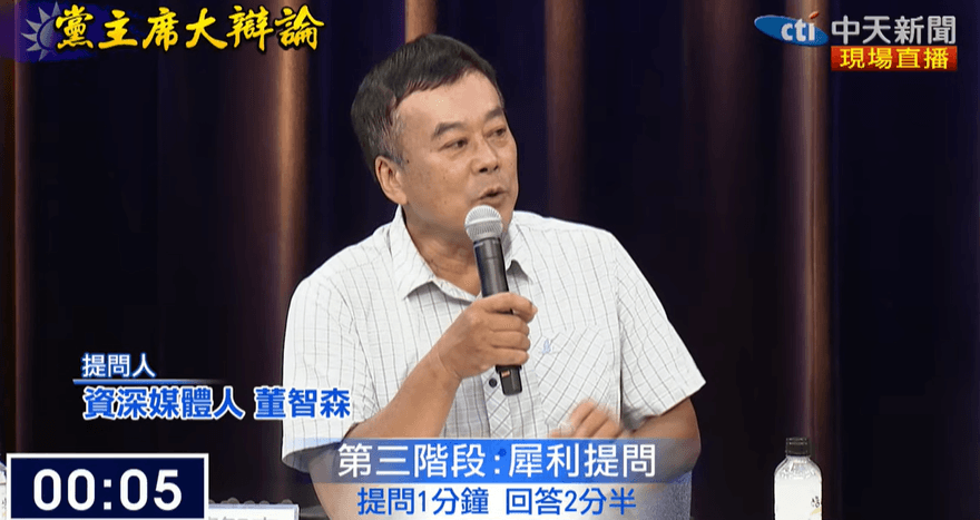 影/犀利提問如何讓盧秀燕持續發光　董智森：藍黨魁不去想2028恐又輸