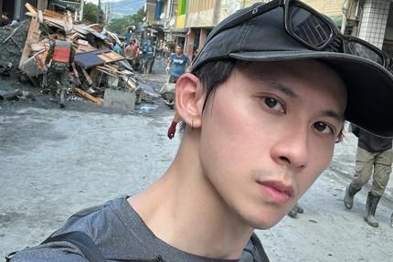 前男團成員Rock奔花蓮救災　踏入災區畫面衝擊：讓人難以呼吸