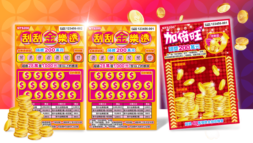 台彩2款刮刮樂新品迎中秋　頭獎最高200萬元