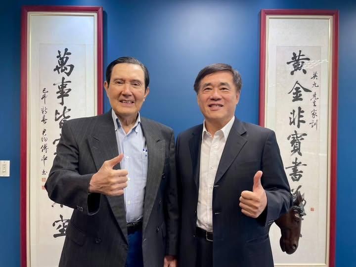 郝龍斌拜會尋求支持　馬英九喊：我這邊你不用擔心
